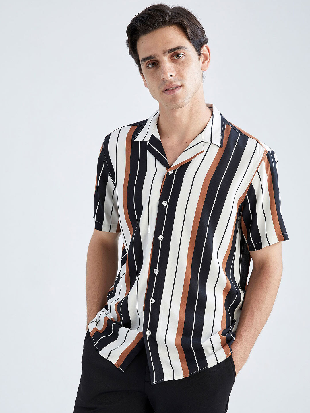 DeFacto Striped Casual Shirt