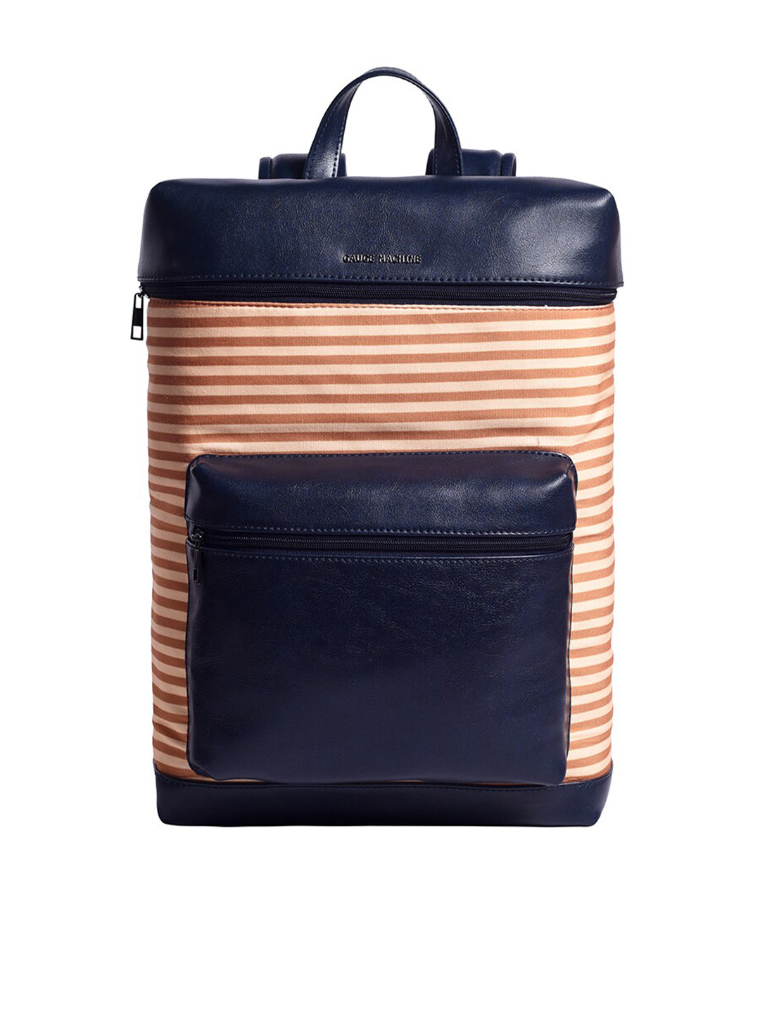 Gauge Machine Striped Water Resistant Laptop Backpack