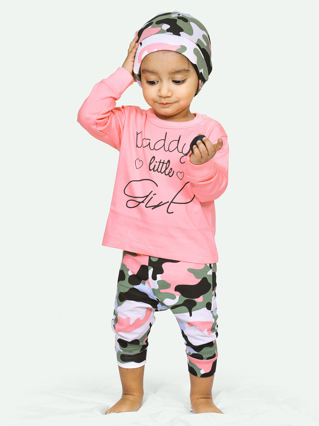 ariel Kids Printed Pure Cotton T-shirt with Pyjamas