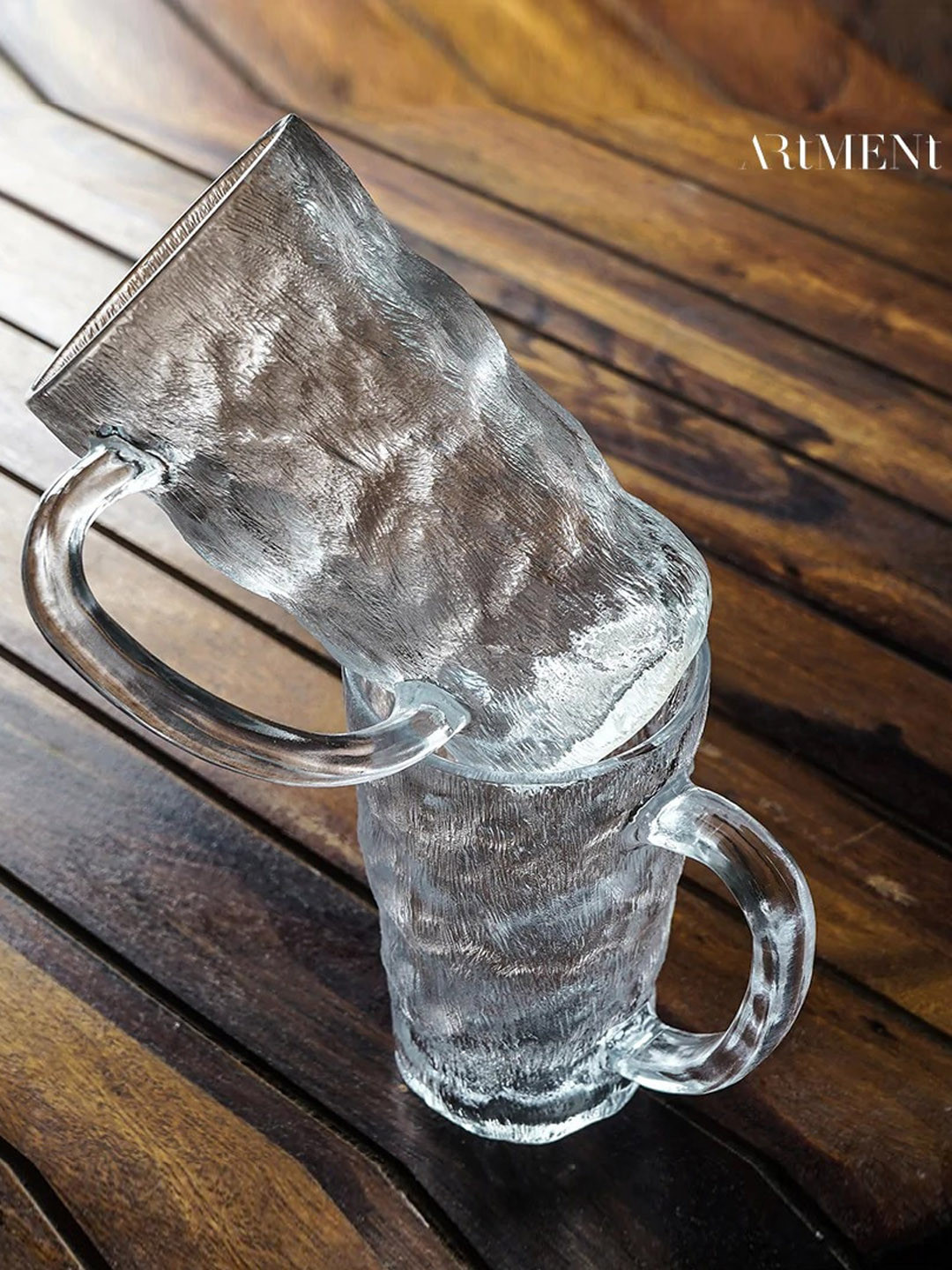 THE ARTMENT Bohemian Rhapsody Transparent Textured Beer Mug 490 ML