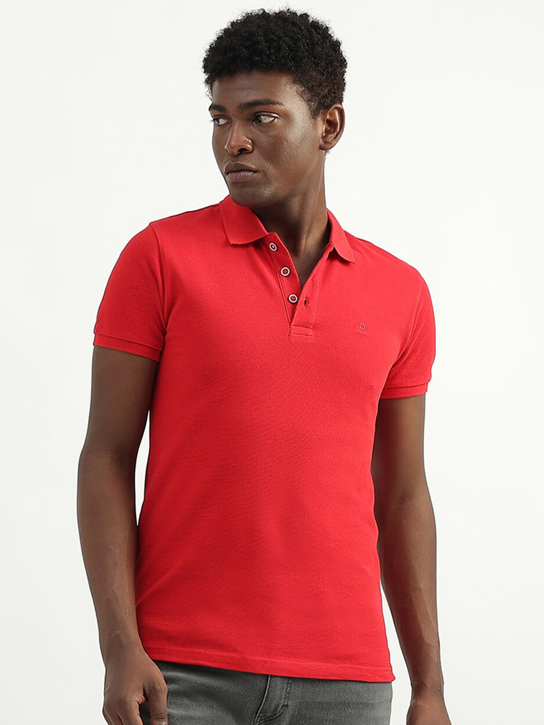 United Colors of Benetton Polo Collar Cotton T-shirt