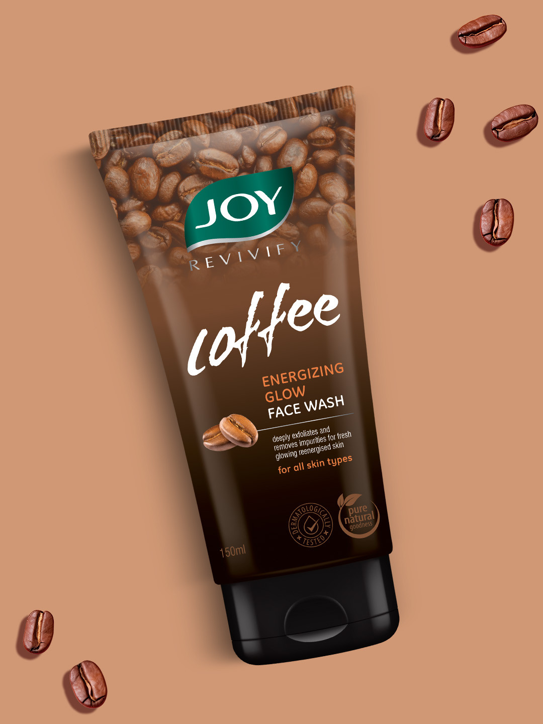 JOY Coffee Tan Removal & Energizing Face Wash for Men & Women - 150ml