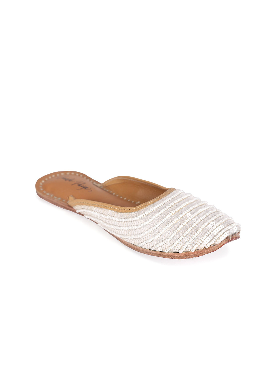 5 ELEMENTS Women Embellished Leather Mules
