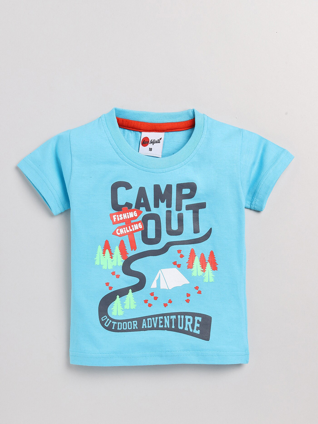 Mars Infiniti Boys typography Printed Pure Cotton T-shirt