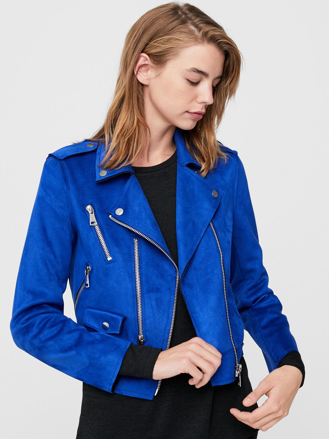 Mango 2025 blue jacket