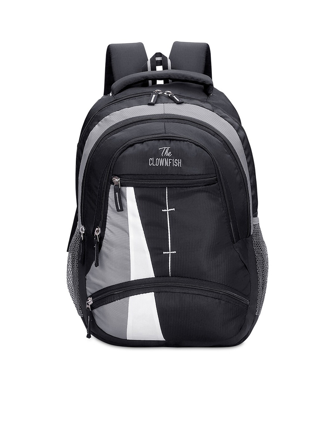 THE CLOWNFISH Moxie Colourblocked Adjustable Water-Resistance Backpack