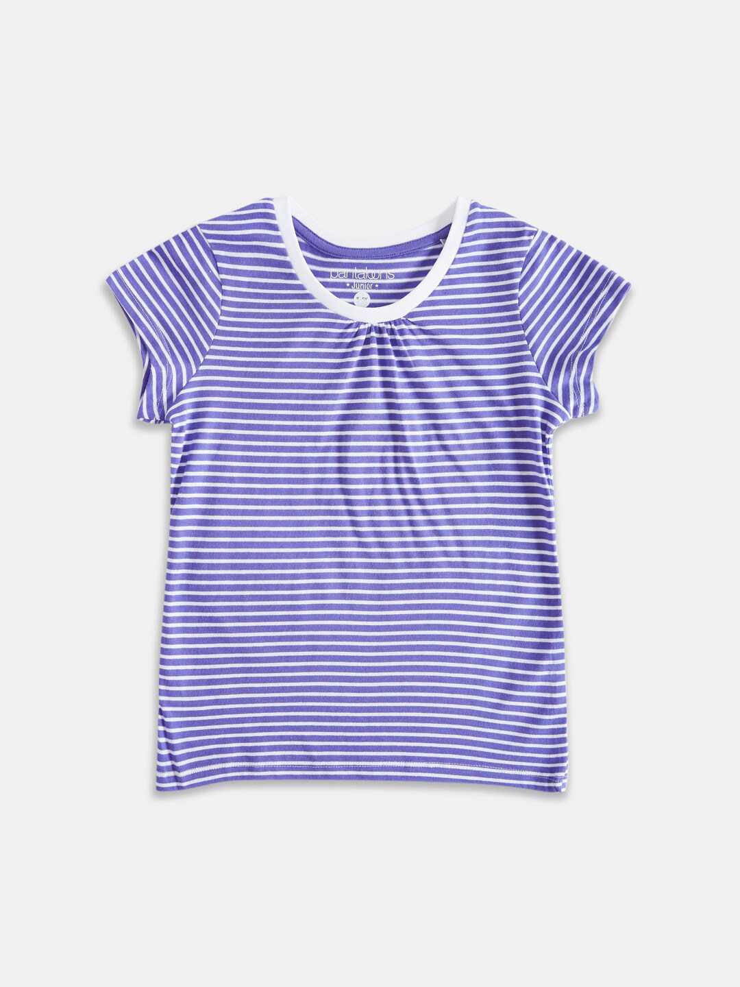 Pantaloons Junior Girls Striped Cotton T-shirt