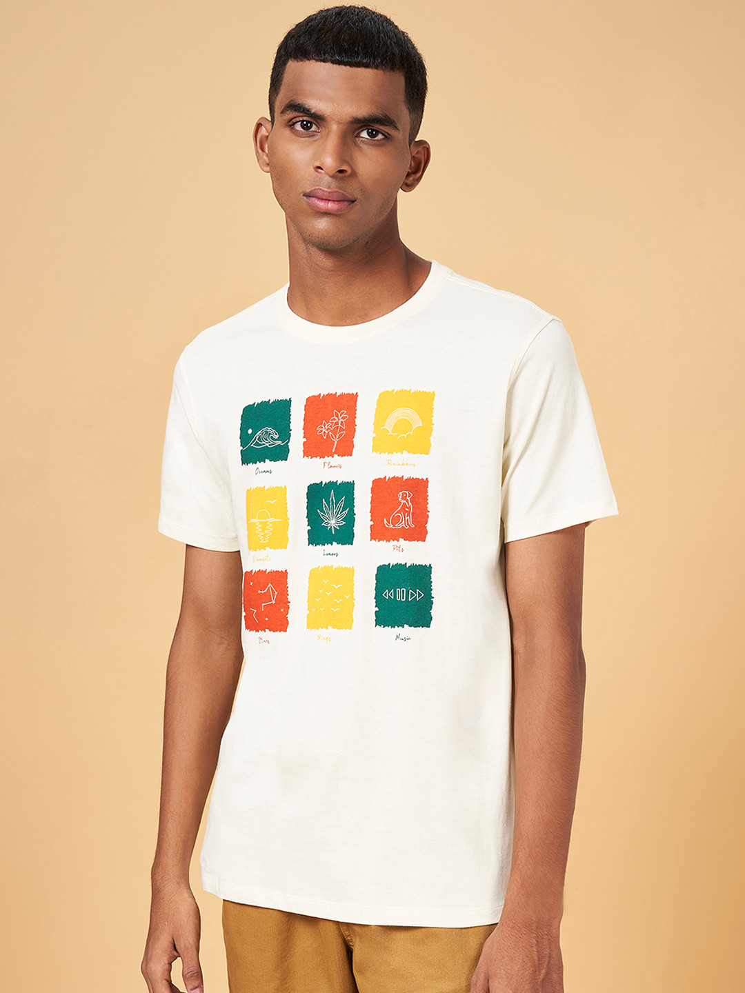 Urban Ranger by pantaloons Typography Printed Slim Fit T-shirt