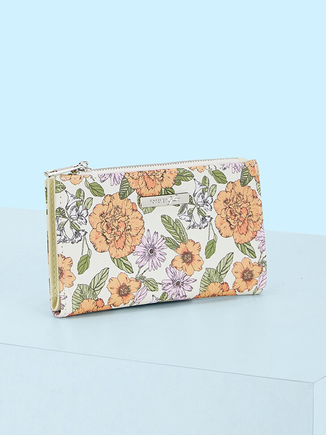 Forever Glam by Pantaloons Women Floral Printed PU Money Clip