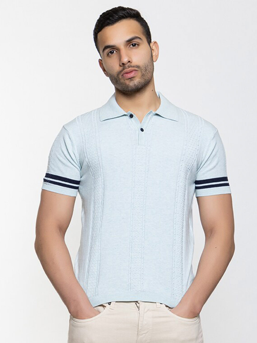 ARMISTO Textured Cotton T-shirt