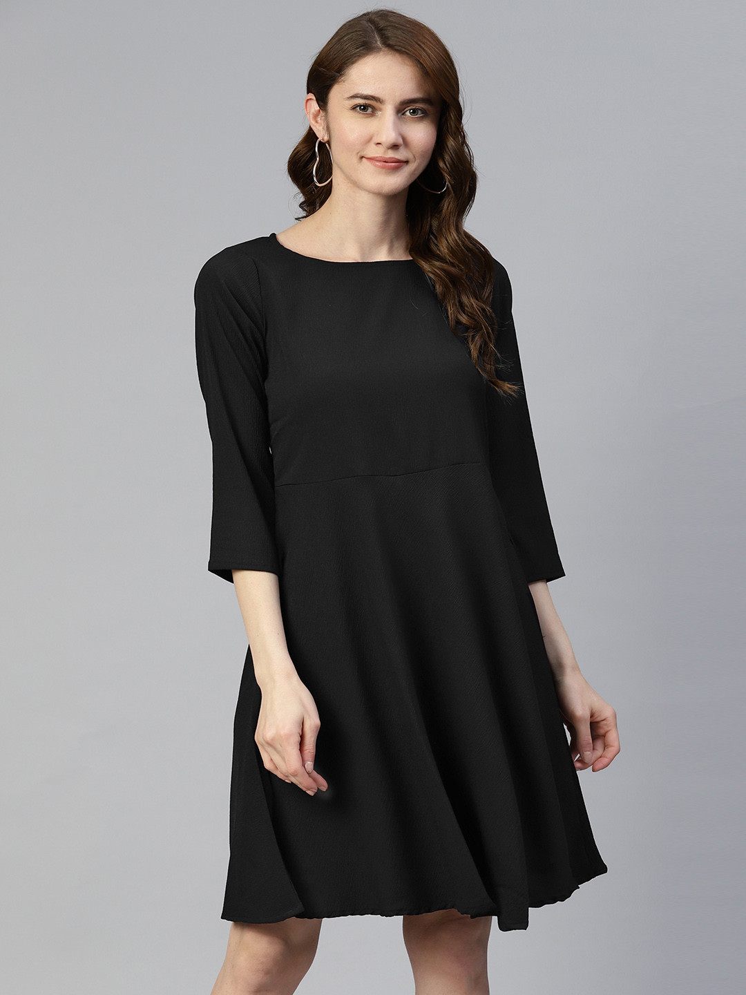 JAINISH Boat Neck Dress
