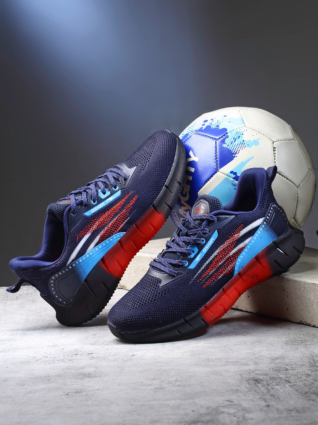 ASIAN Men Lightweight Memory Foam Mesh Sneakers