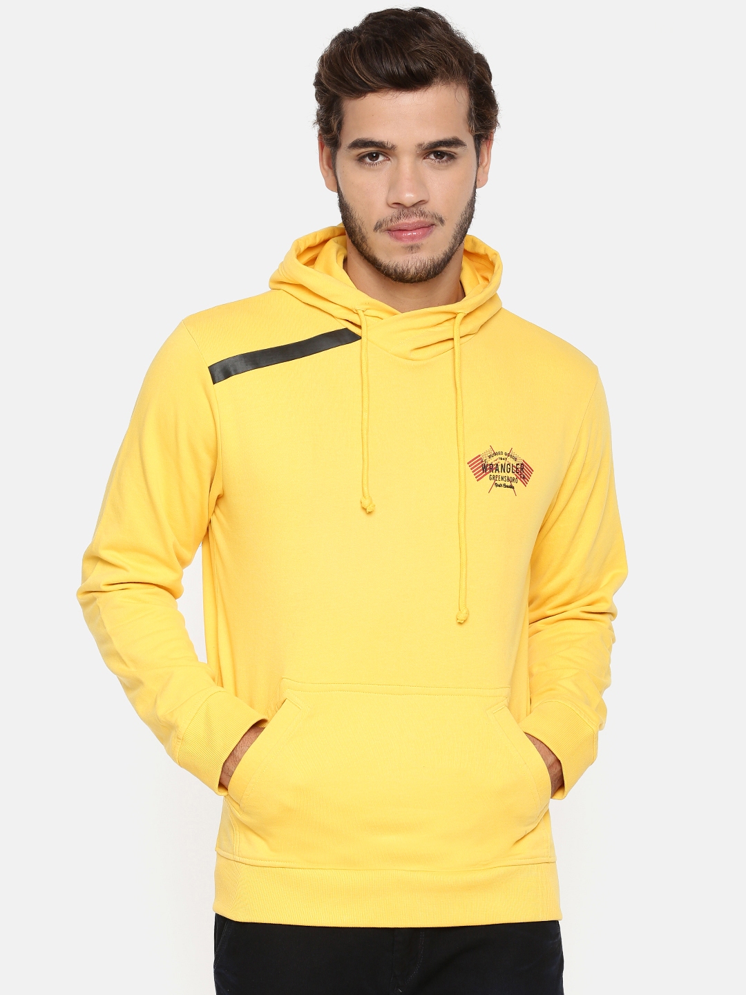 wrangler yellow sweatshirt