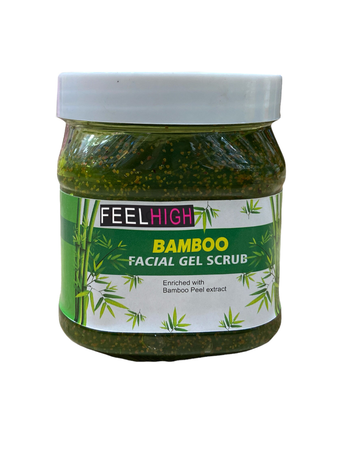 FEELHIGH Bamboo Face & Body Gel Scrub Enriched With Bamboo Peel Extract - 500 ml