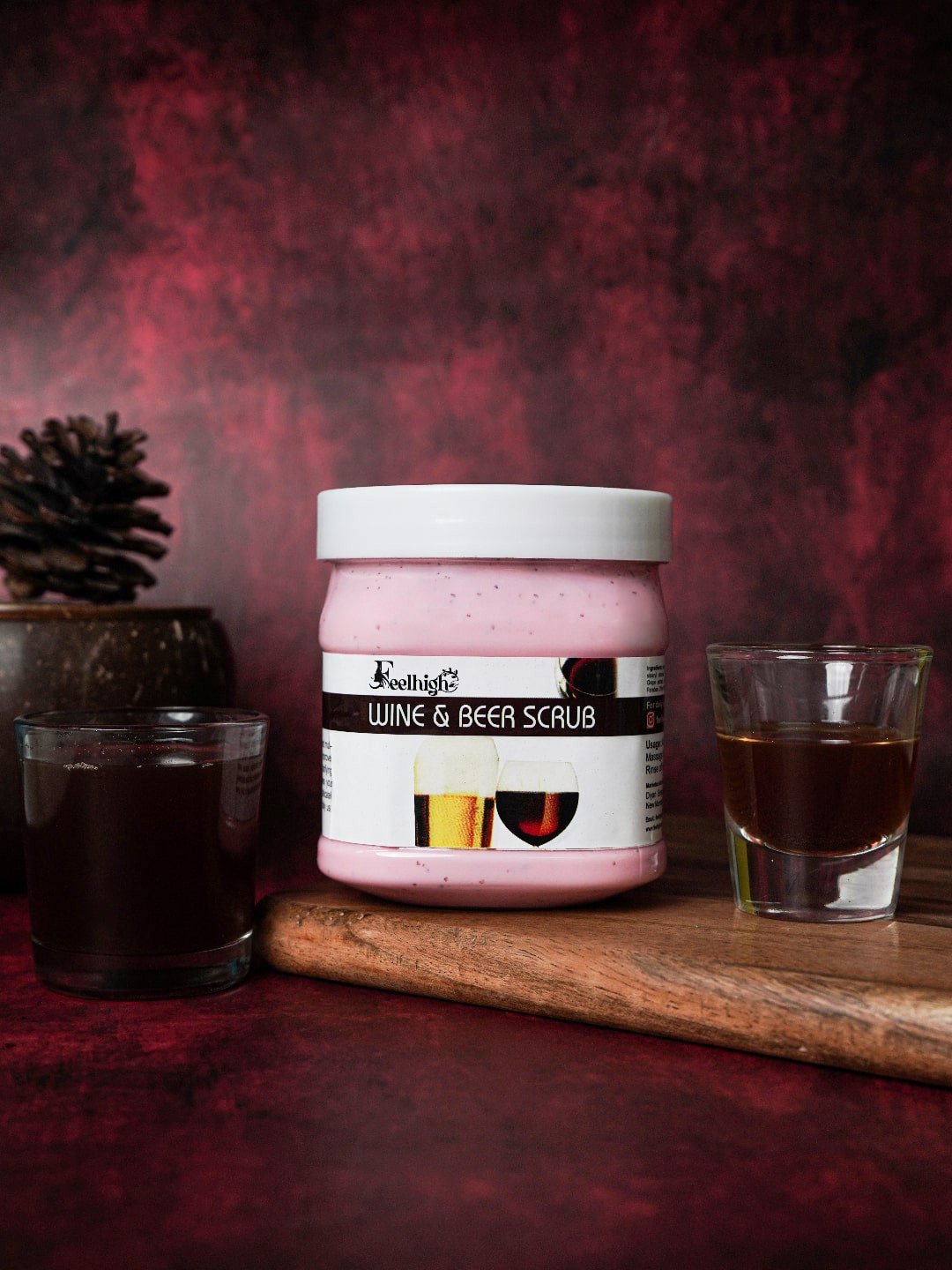 FEELHIGH Wine & Beer Face & Body Scrub - 500 ml