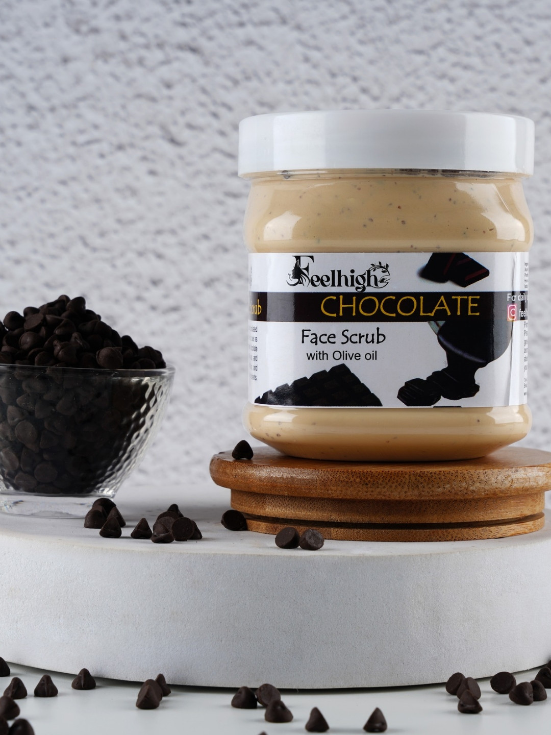 FEELHIGH Chocolate Face Scrub with Olive Oil - 500 ml