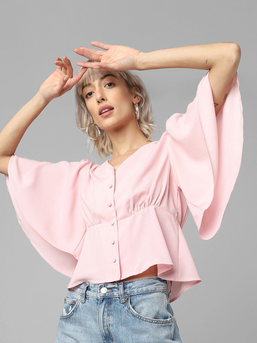 ONLY Solid Empire Top