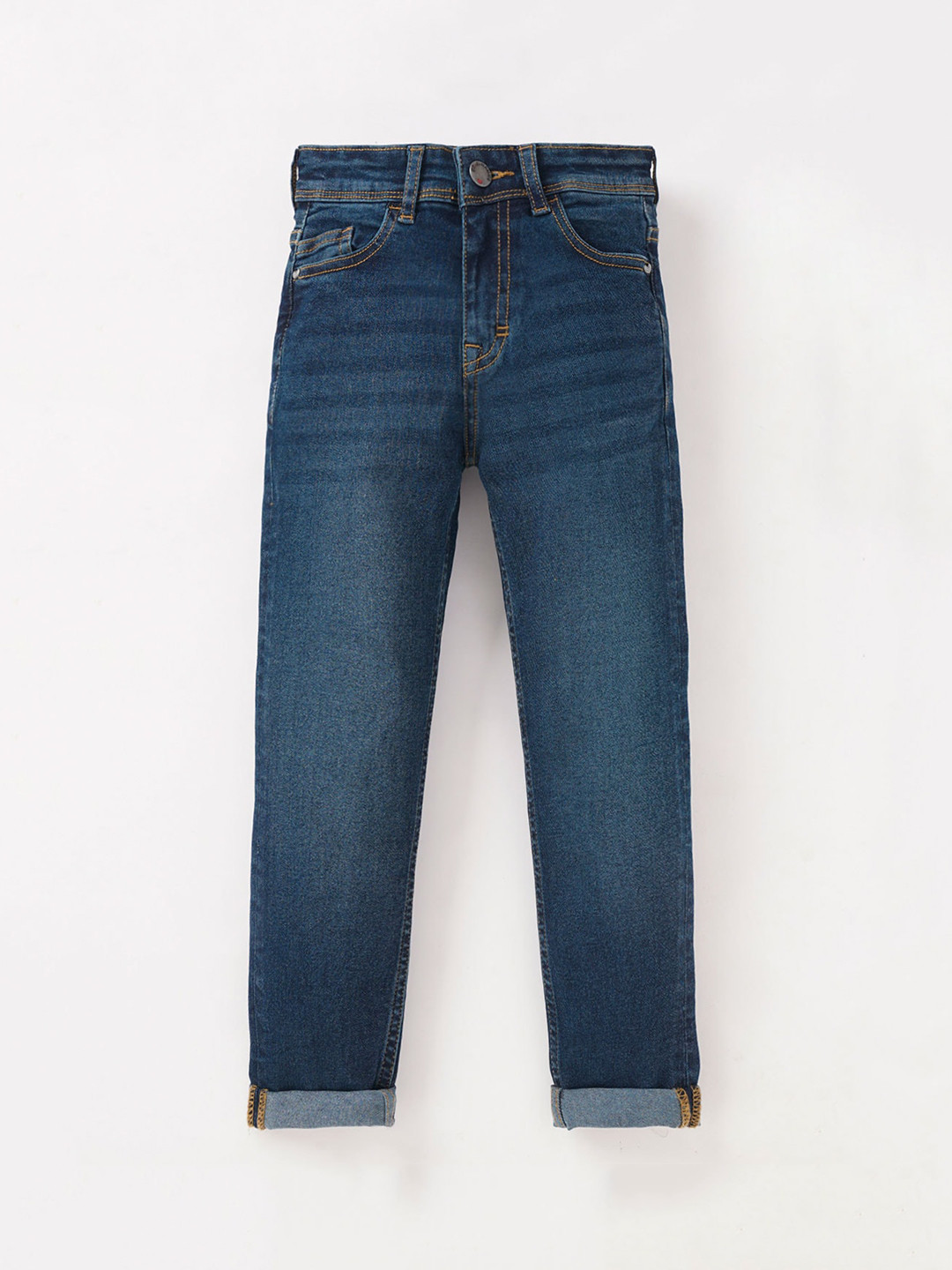 Ed-a-Mamma Boys Slim Fit Light Fade Stretchable Cotton Jeans