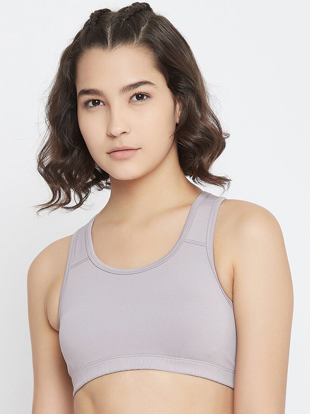 Combed Cotton Sweat Absorbent Stretchable Sports Bra