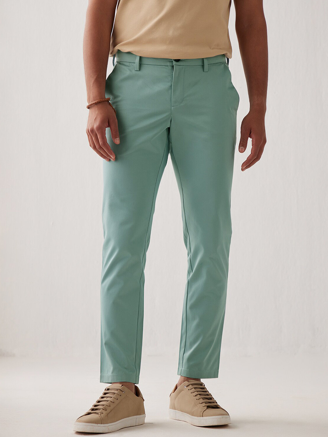 Andamen Men Mid Rise Easy Wash Slant Pocket Chinos