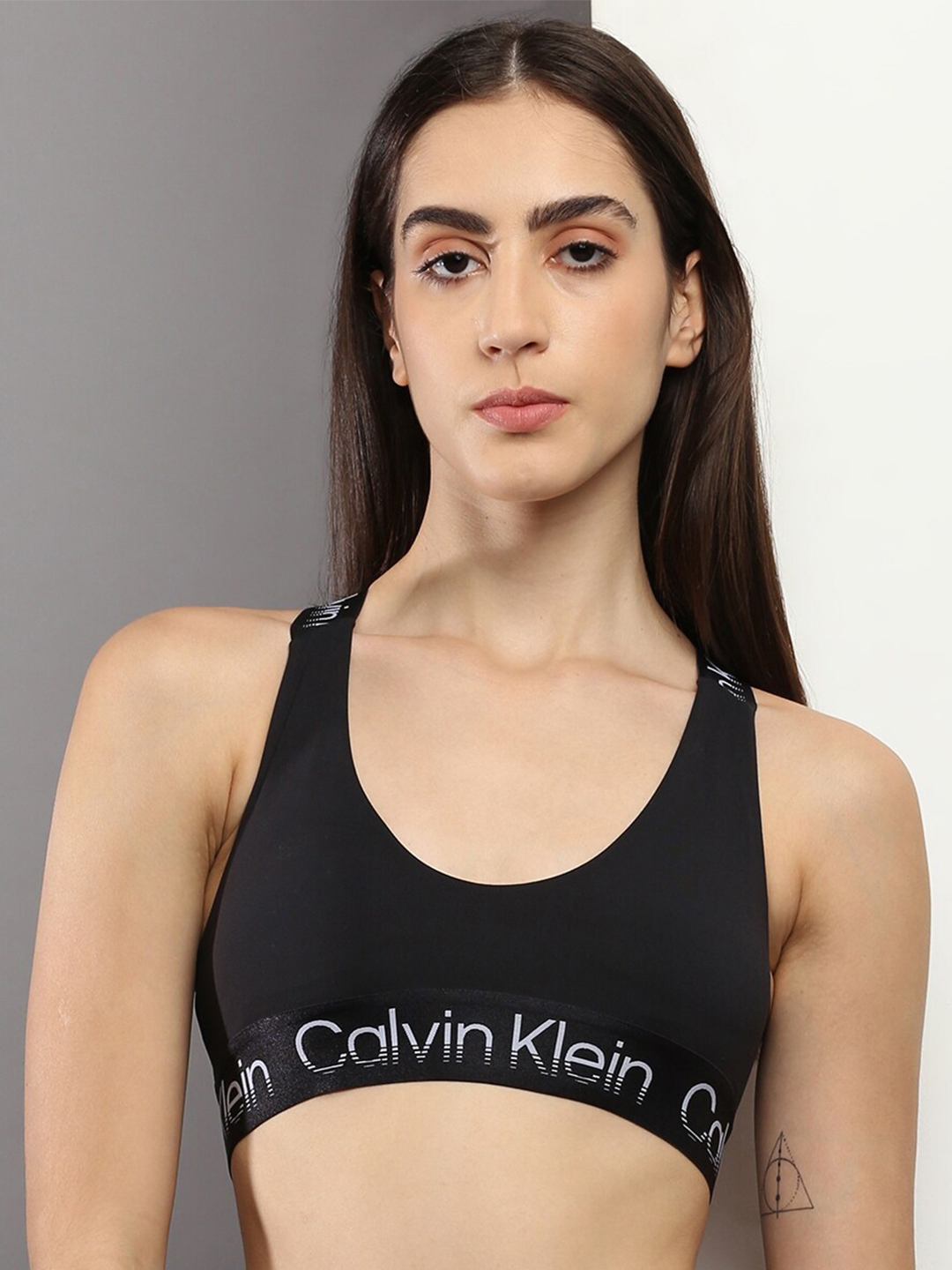 Buy Calvin Klein Underwear Printed Non Wired Non Padded Bra - Bra