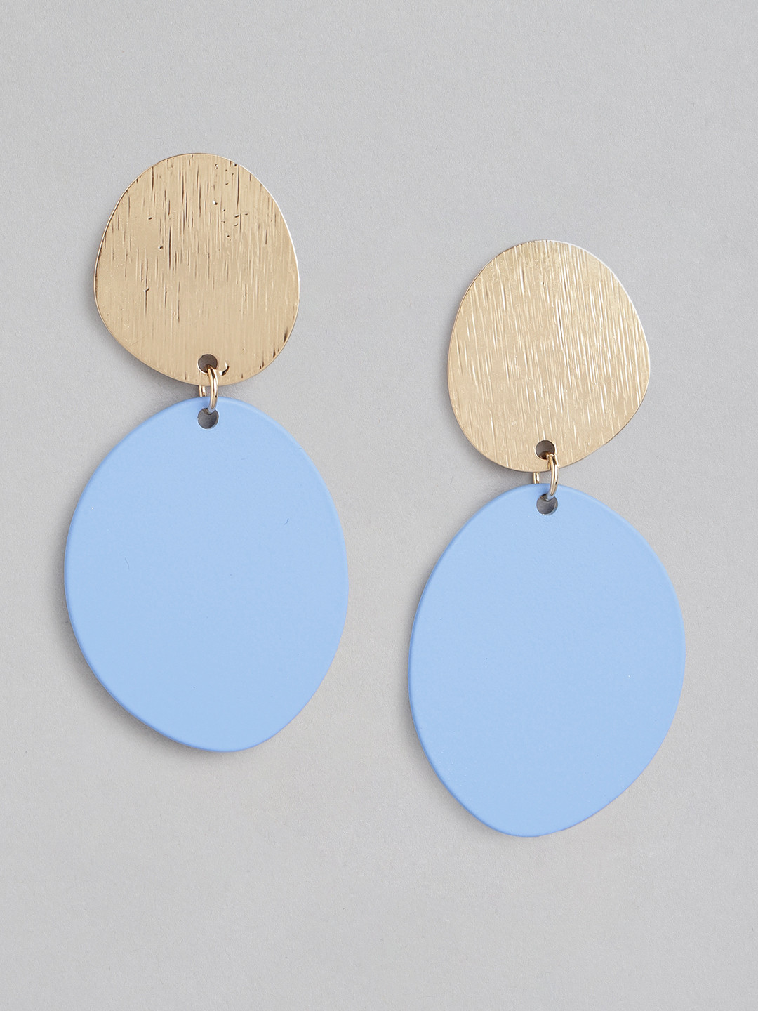 Forever Gold-Plated Circular Drop Earrings