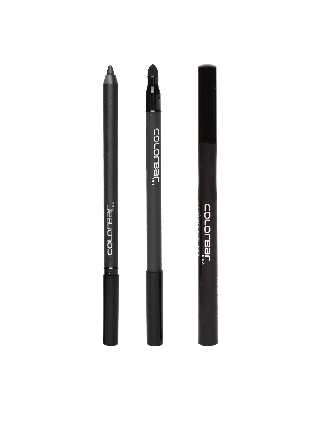 Colorbar Ultimate Set Of Black Eyeliner & Just Smoky Just Black Kajal