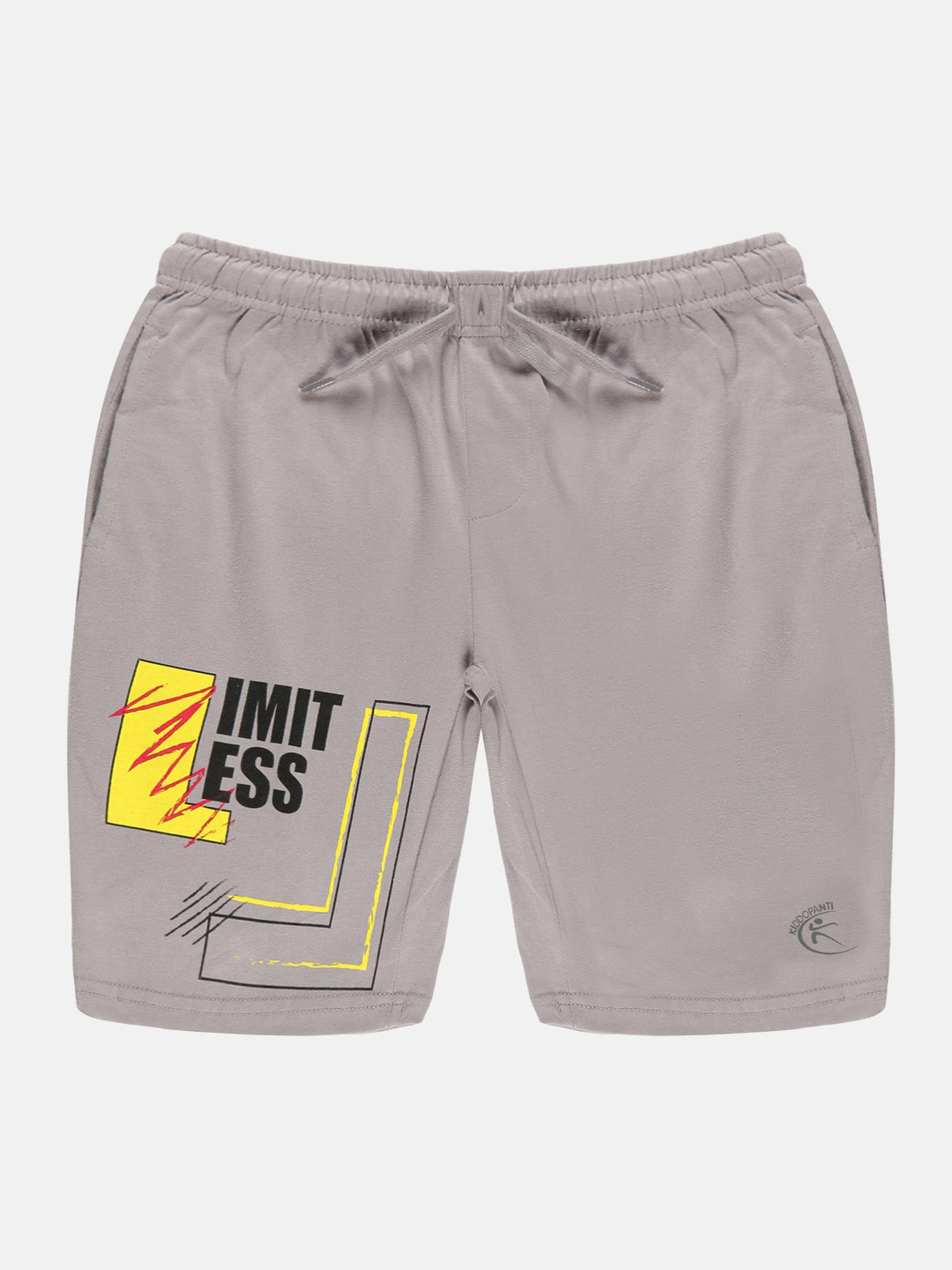 KiddoPanti Boys Typography Printed Pure Cotton Regular Shorts
