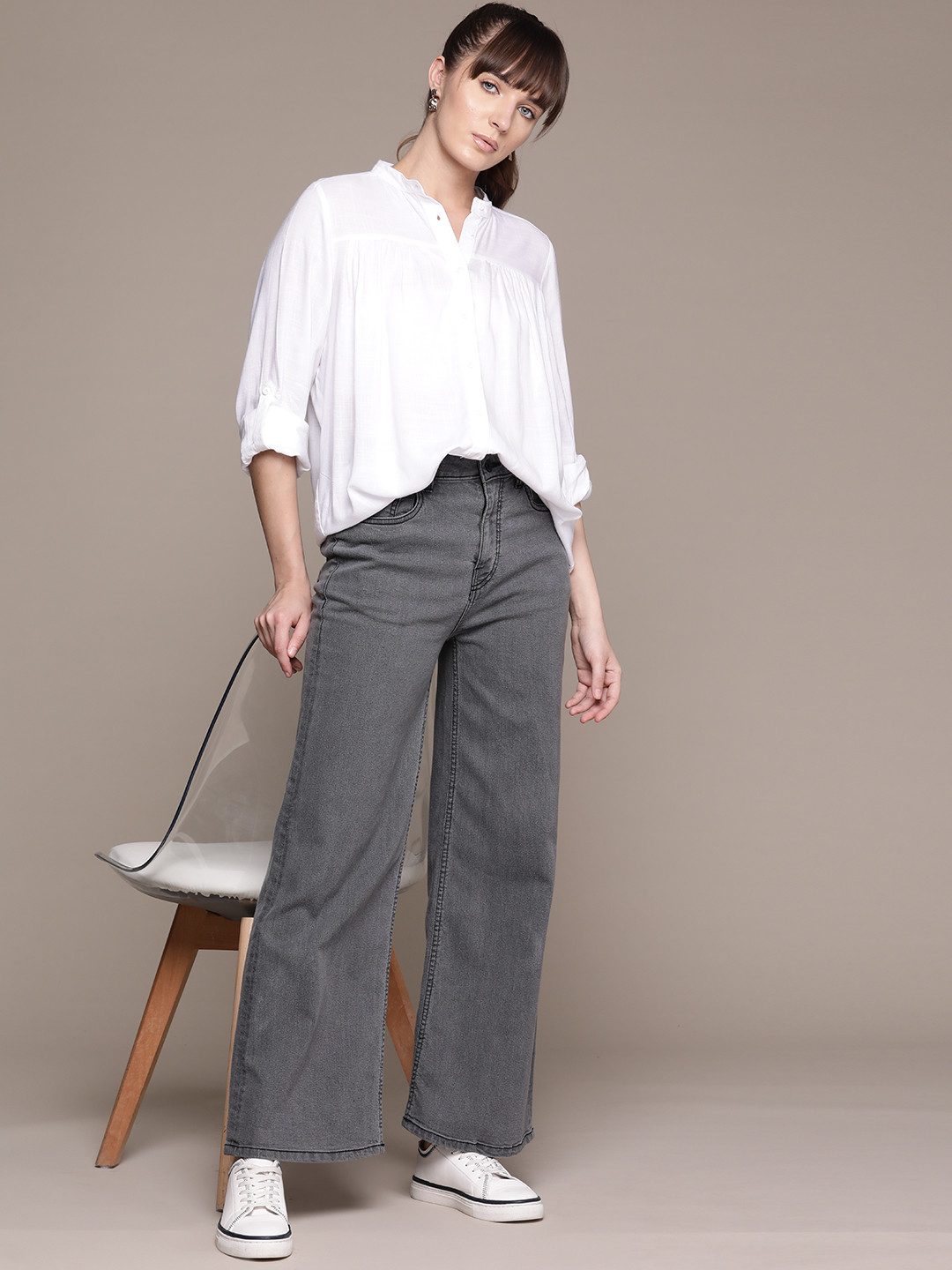 Roadster Pintucks Detail Casual Shirt