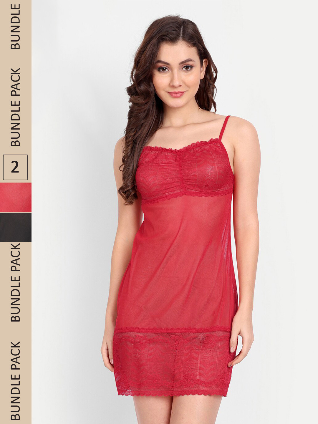 FIMS Pack of 2 Shoulder Strap Net Baby Doll