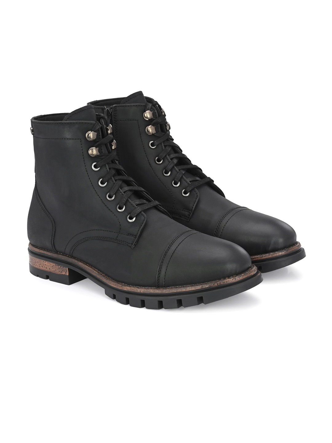 Delize Women Textured Mid Top Block-Heel Boots