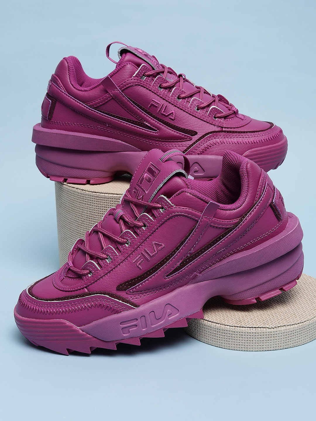 Buy FILA Women Disruptor II Exp Lace Up Sneakers Casual Shoes for Women 22054302 Myntra