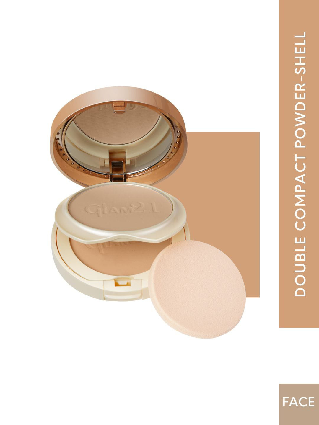 GLAM21 Clear & Bright Silk 2-In-1 Compact Powder 15 g - Shell 03
