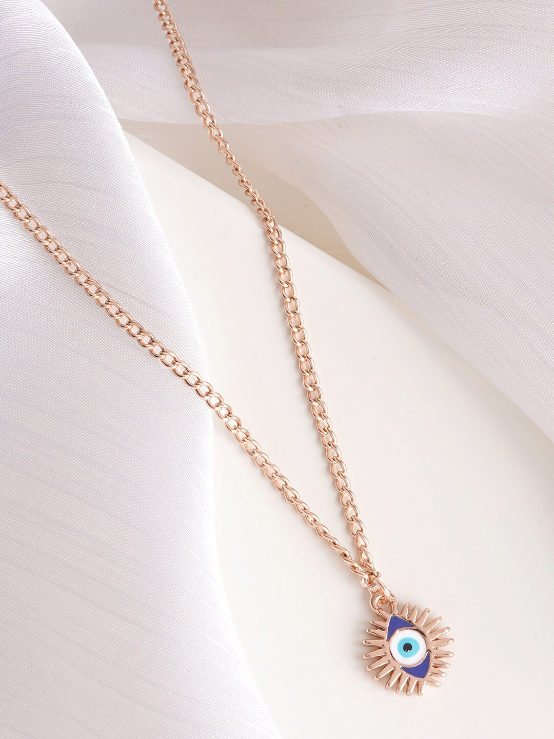 JOKER & WITCH Rose Gold-Plated Power Of Eye Charm Pendant