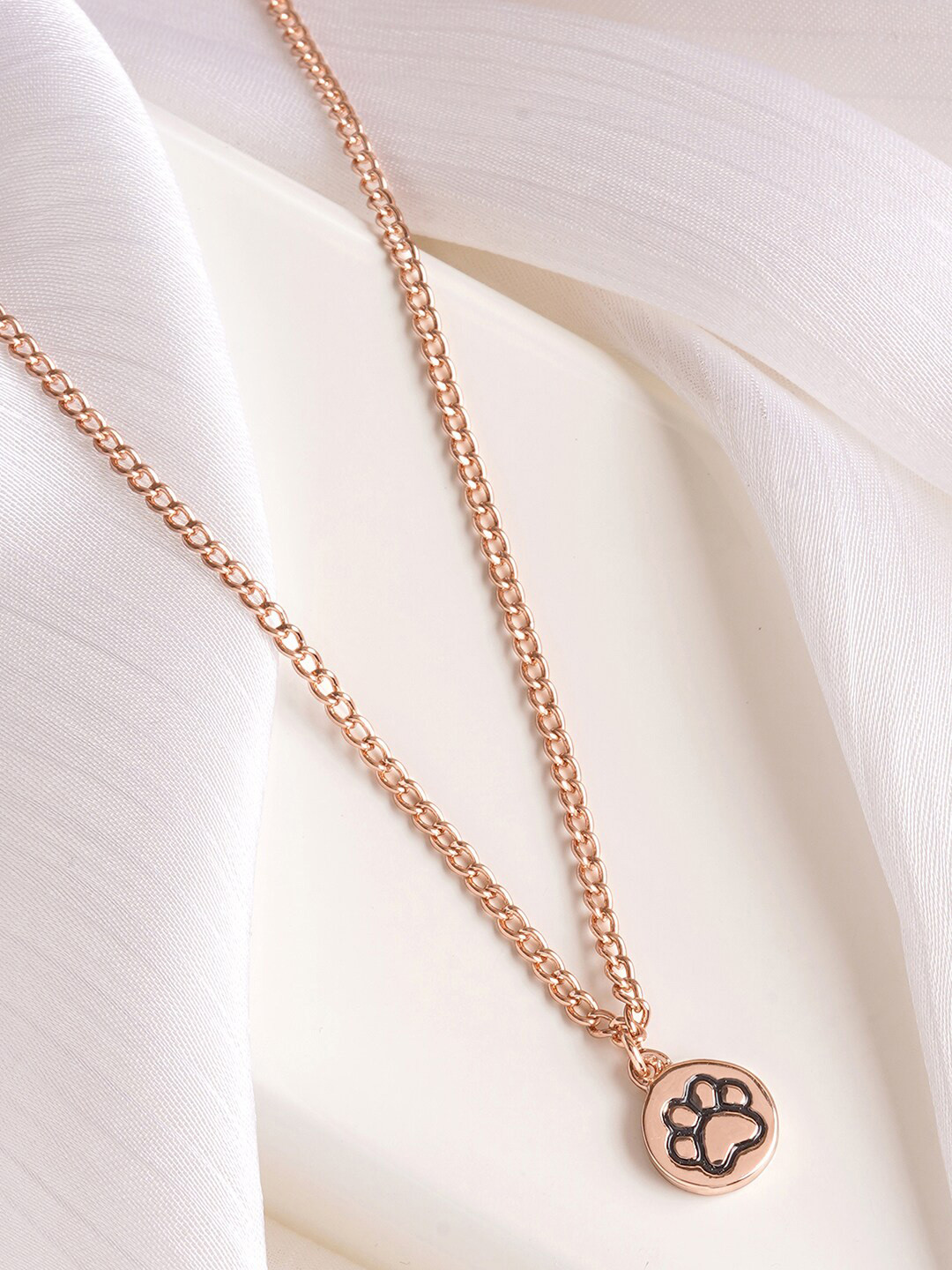 JOKER & WITCH Rose Gold-Plated Paw Necklace