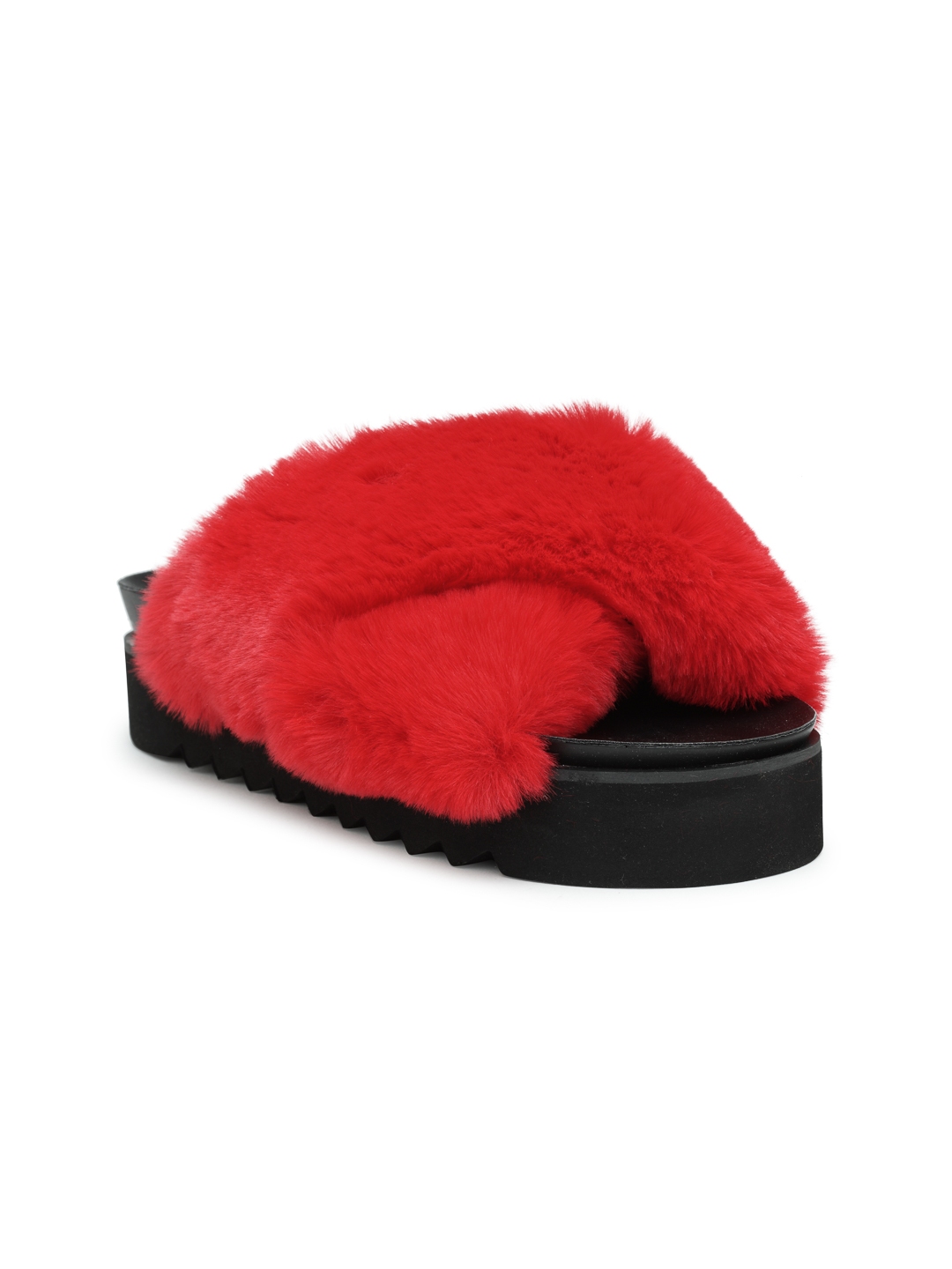 fur slippers myntra