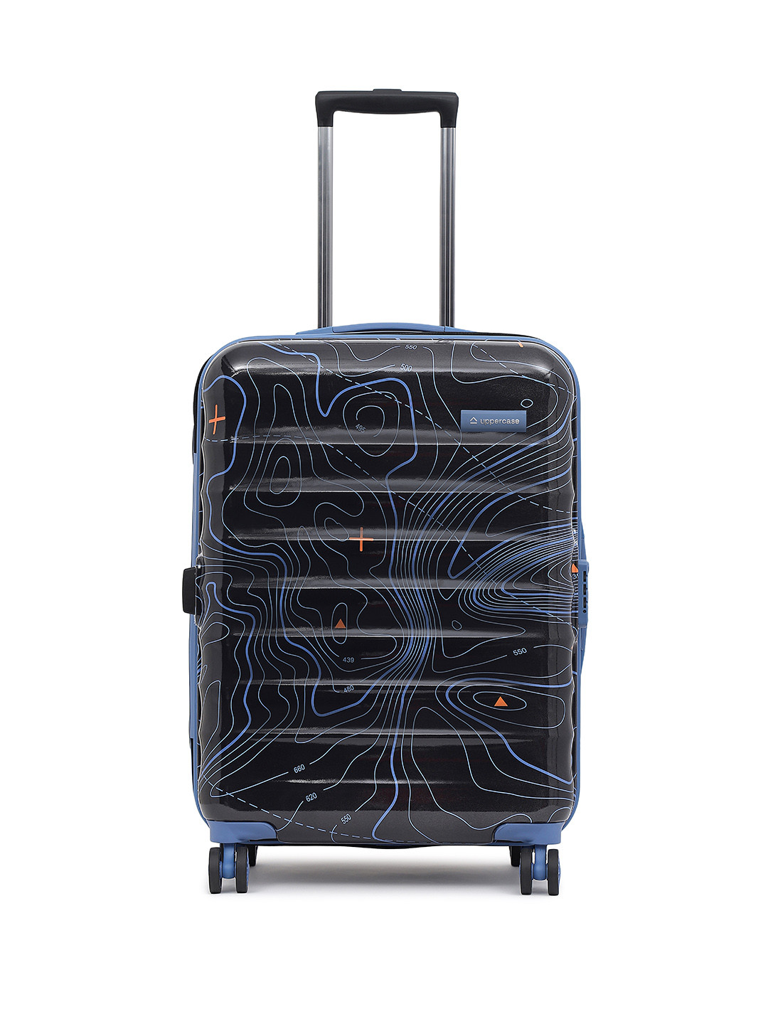 uppercase JFK Topo Printed Hard-Sided Trolley Bag