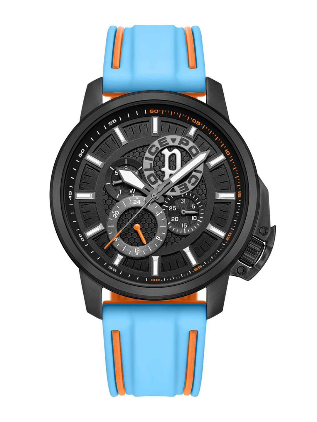 Police Men Textured Dial & Textured Straps Analogue Watch PLPEWJQ0005104