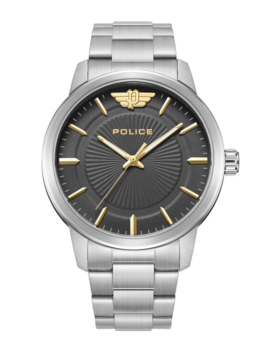 Police Men Dial & Stainless Steel Bracelet Style Straps Analogue Watch PLPEWJG2227405