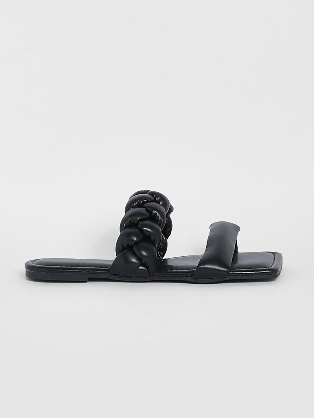 Boohoo Women Braided Open Toe Flats