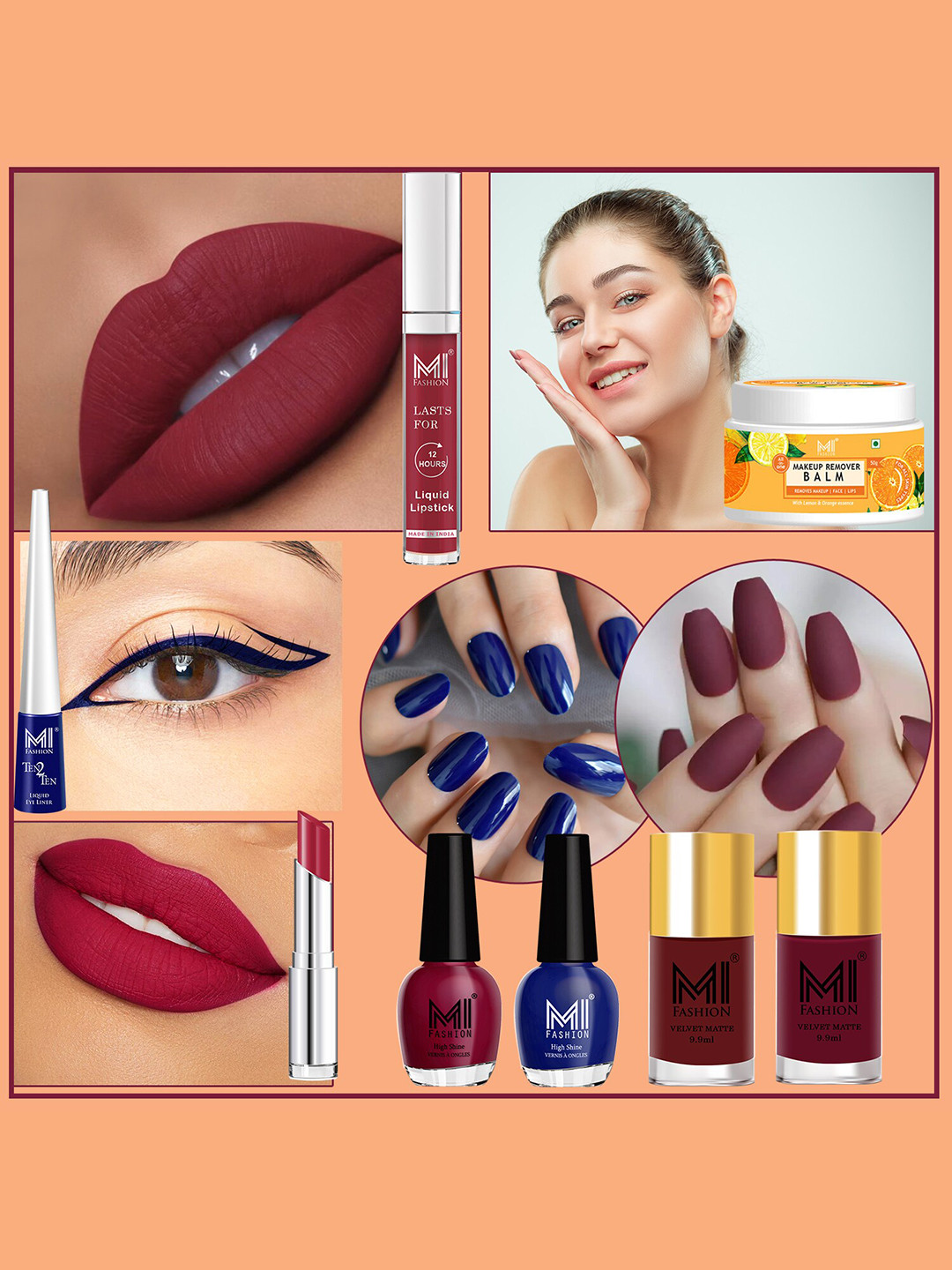 MI FASHION Set Of 8 Makeup Kit