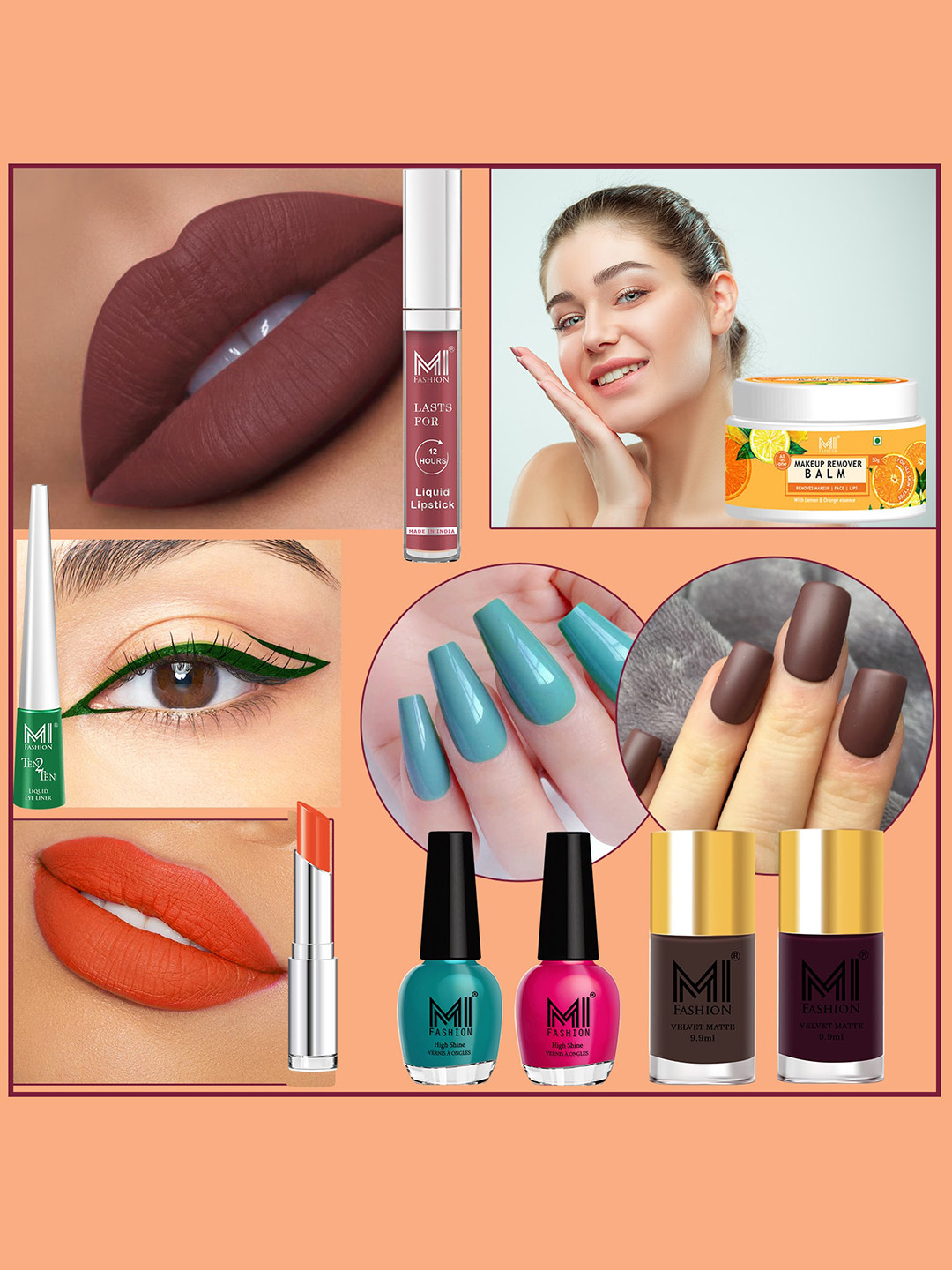 MI FASHION 8 Pcs Makeup Gift Set - Combo B235