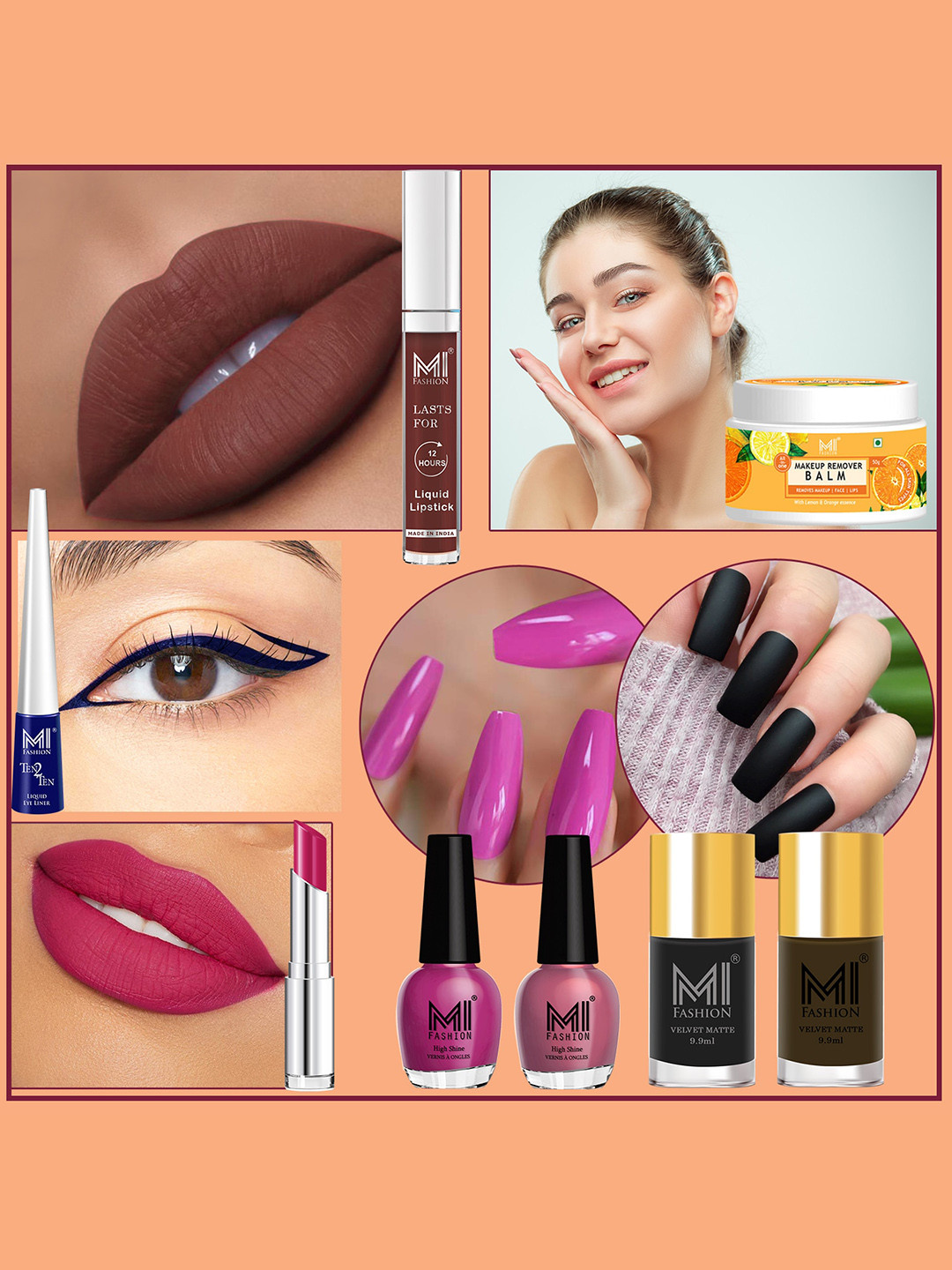 MI FASHION 8 Pcs Makeup Gift Set - Combo B239