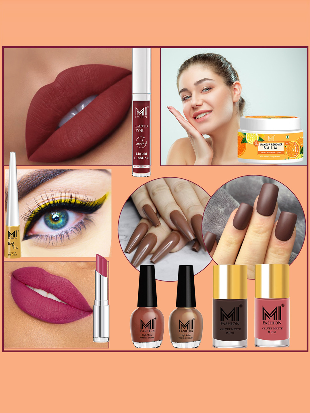 MI FASHION 8 Pcs Makeup Gift Set - Combo B171