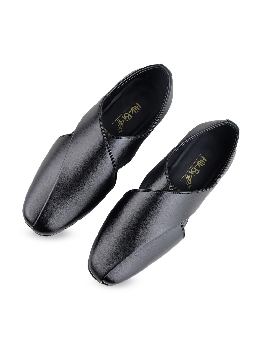 HikBi Men Leather Lightweight Slip-On Mojaris