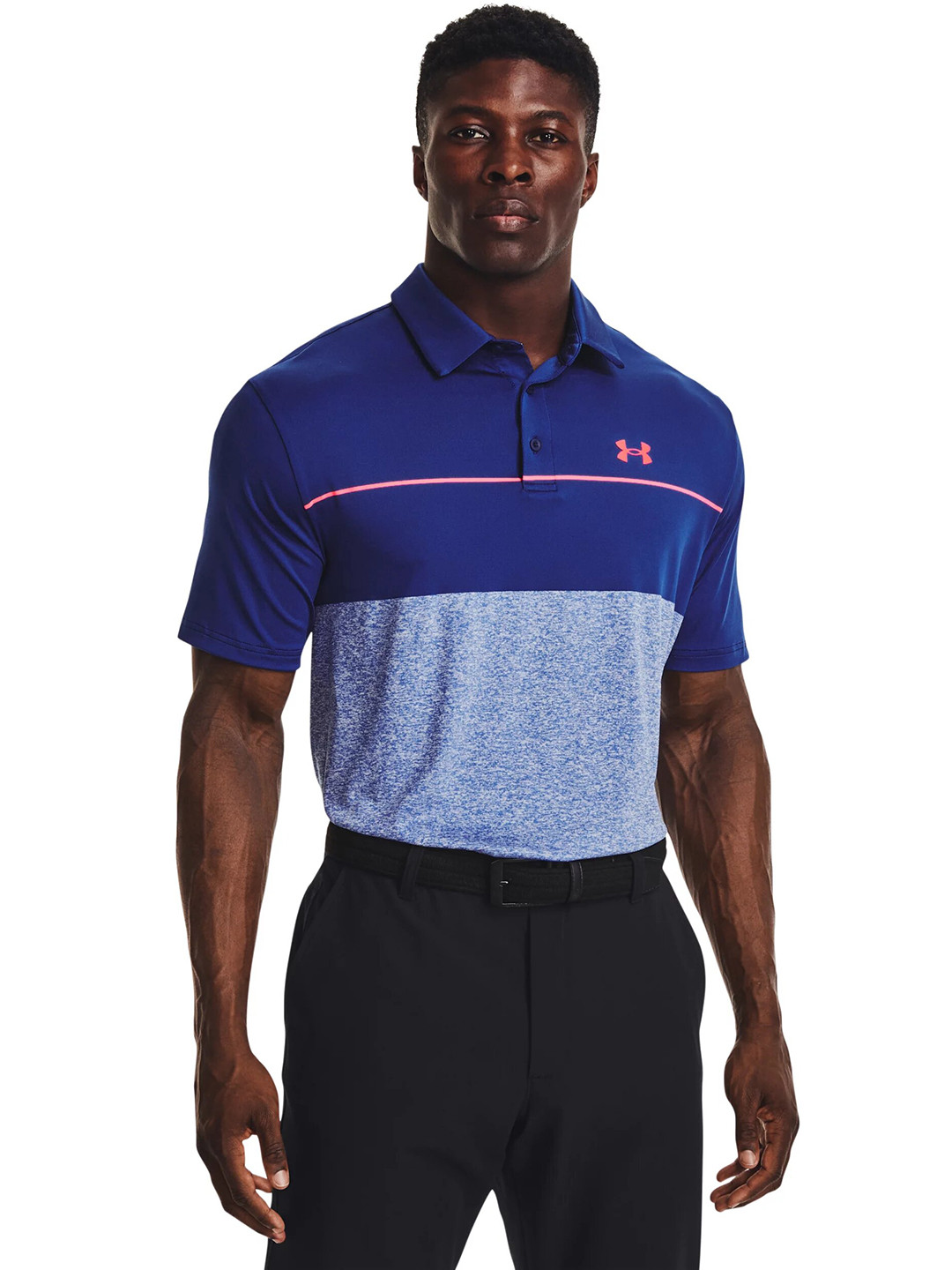 UNDER ARMOUR Colourblocked Polo Collar Loose T-shirt