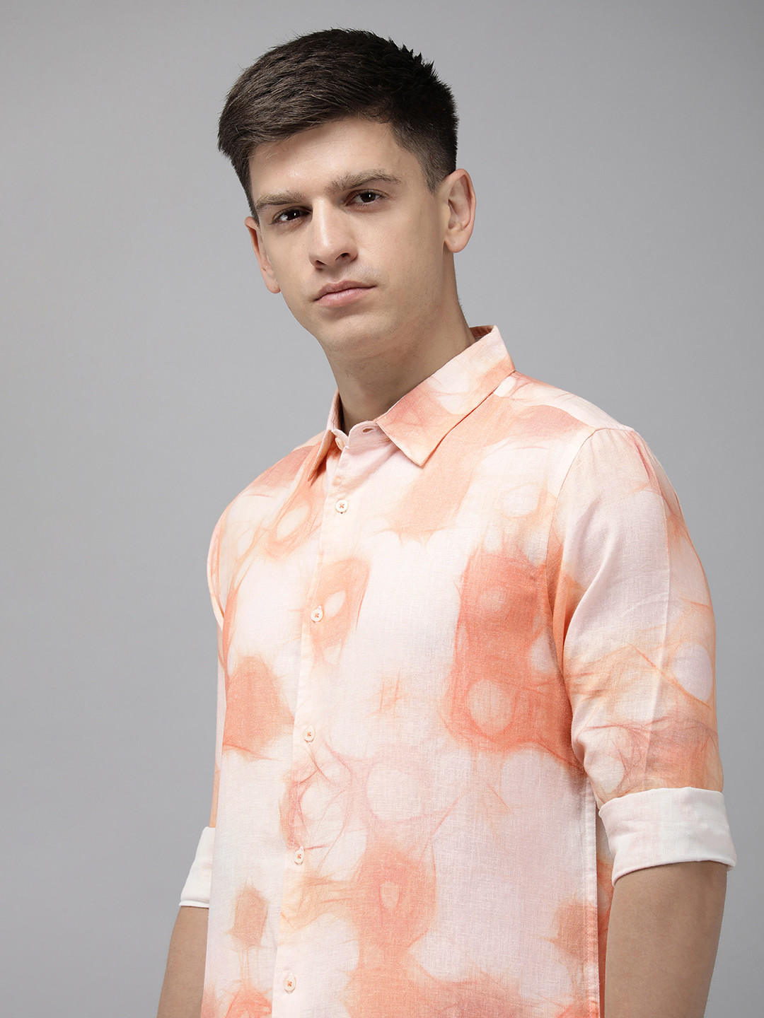 THE BEAR HOUSE Ardor Edition Slim Fit Opaque Printed Casual Shirt
