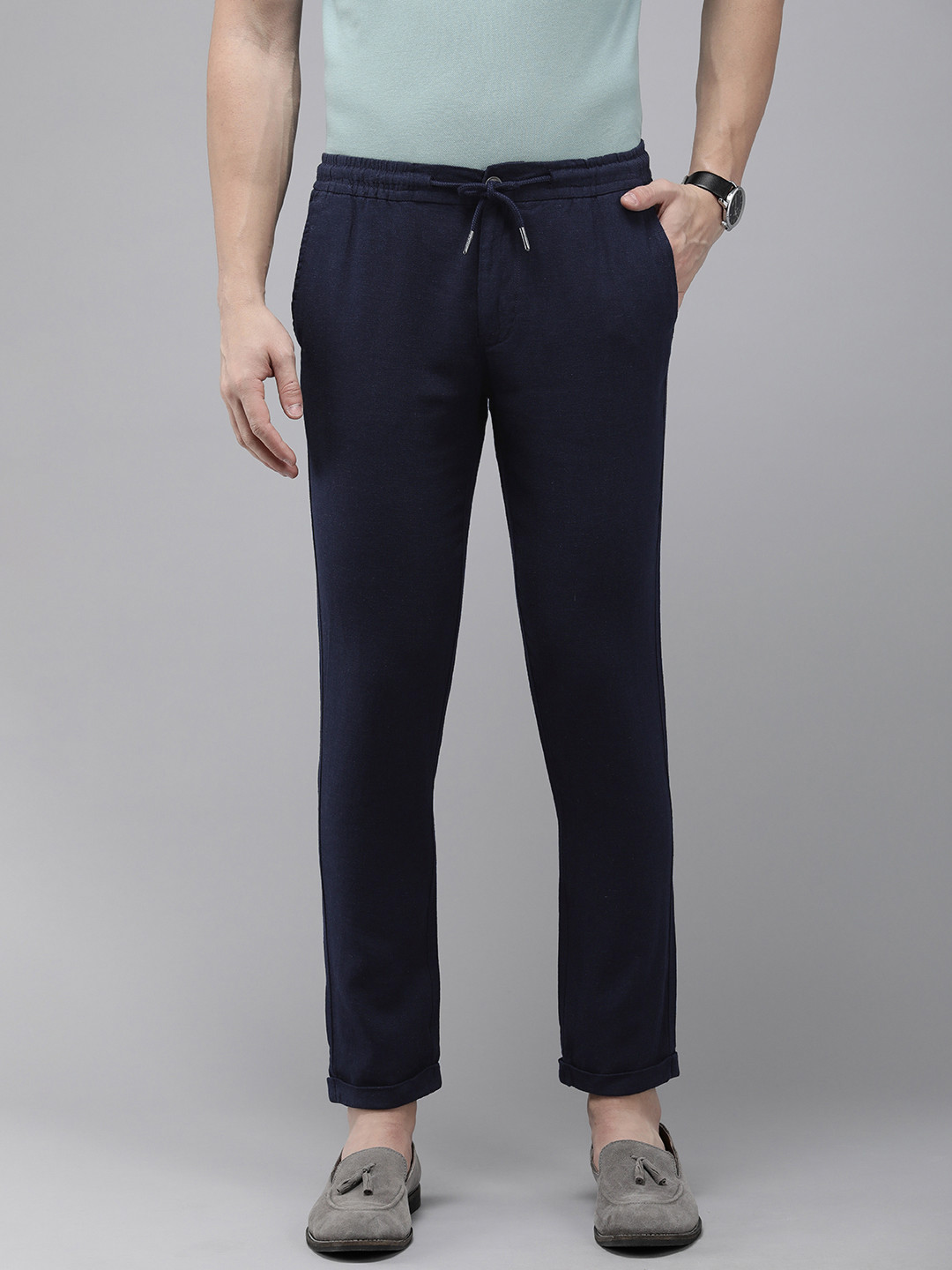 THE BEAR HOUSE Tapered Fit Chinos Trousers
