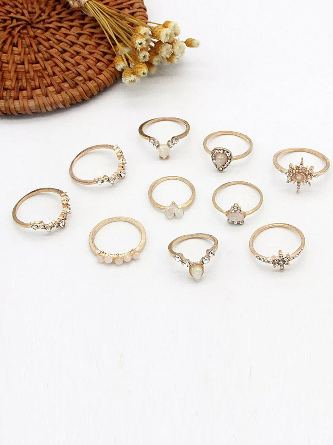 Pinapes Set of 20 Bohemian Finger Rings