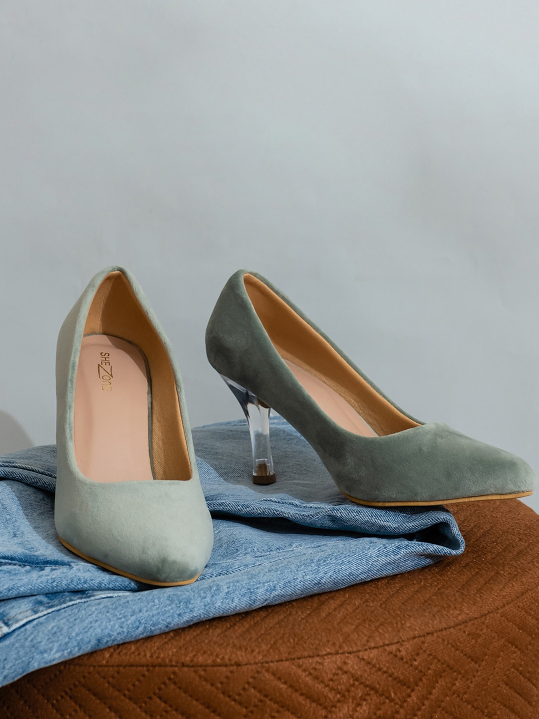 Shezone Pointed Toe Slim Heels Pumps